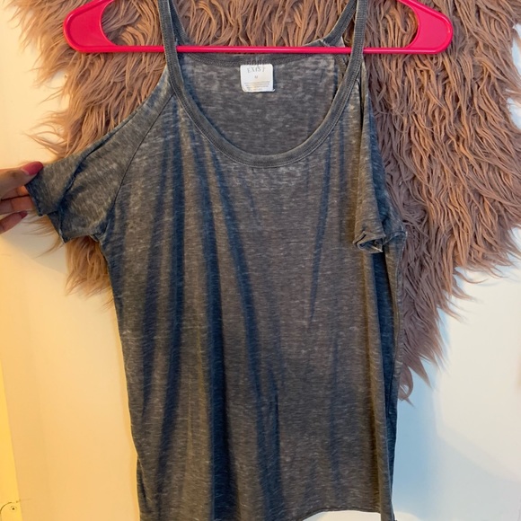 Off shoulder grey top - Picture 2 of 5